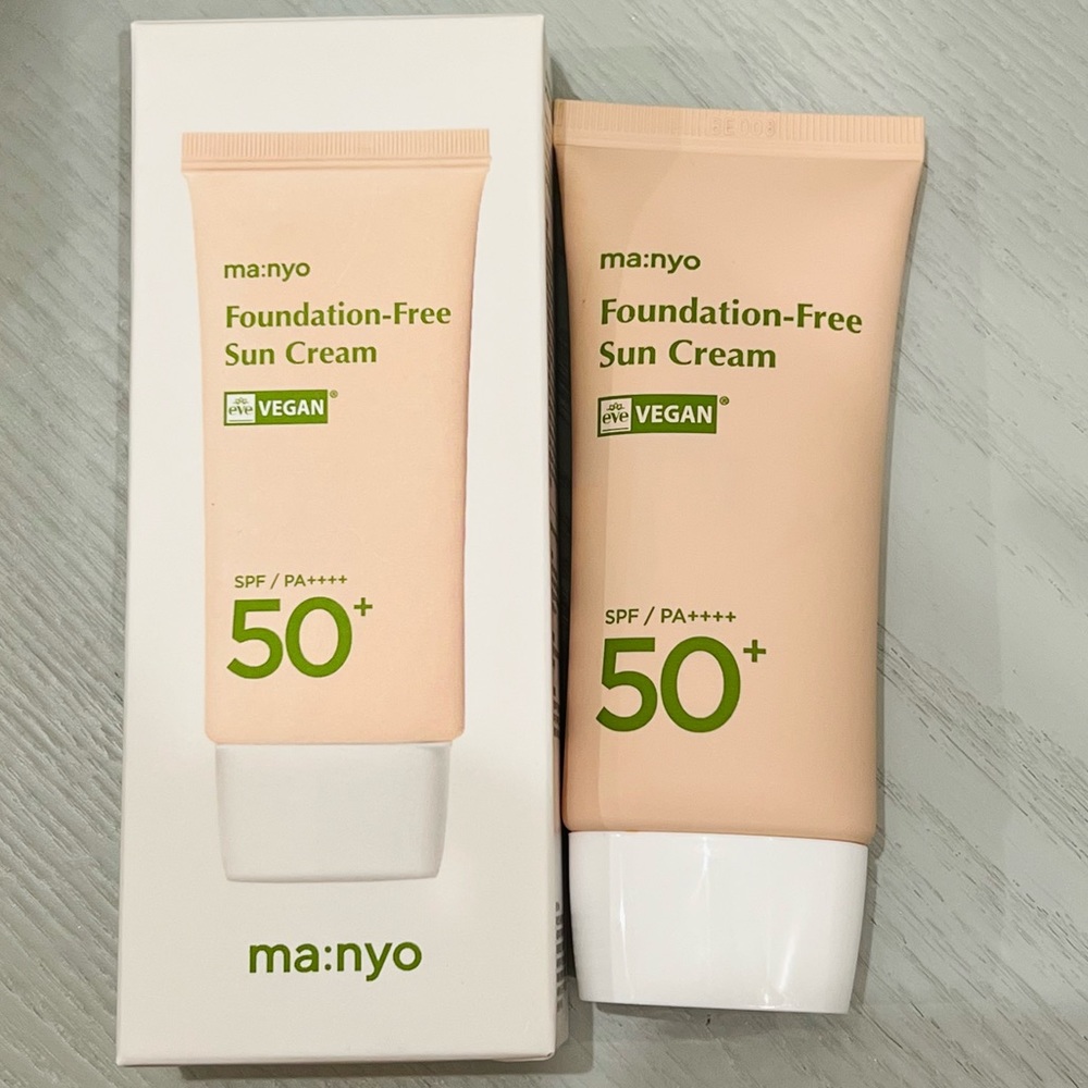 K-Beauty Manyo Foundation-Free Tinted Sun Cream SPF50+ PA++++ Bright Fair Skin